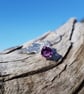 Amethyst Thistle  & leaf Necklace - Image 2
