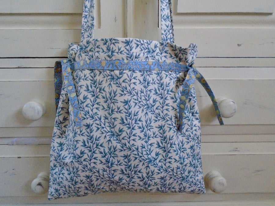 Cotton Tote Bag with side ties 