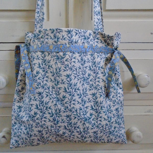 Cotton Tote Bag with side ties 