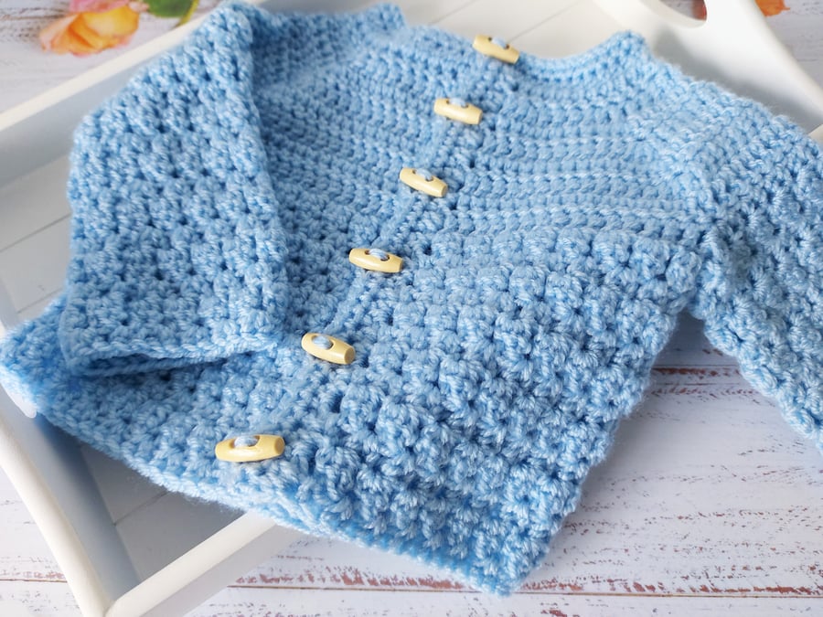 Baby Crochet Cardigan, Made To Order