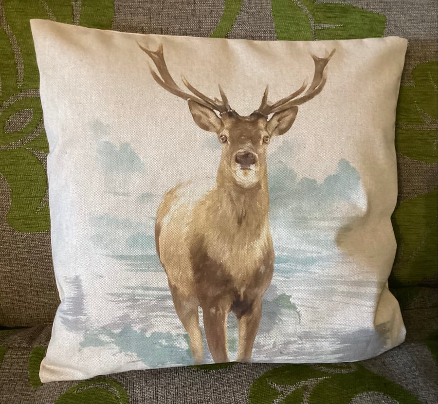 Christmas Stag cushion cover