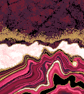 229B - Agate Marble Cross Stitch Pattern Gold & Pink version (PDF Counted Chart) - Image 1