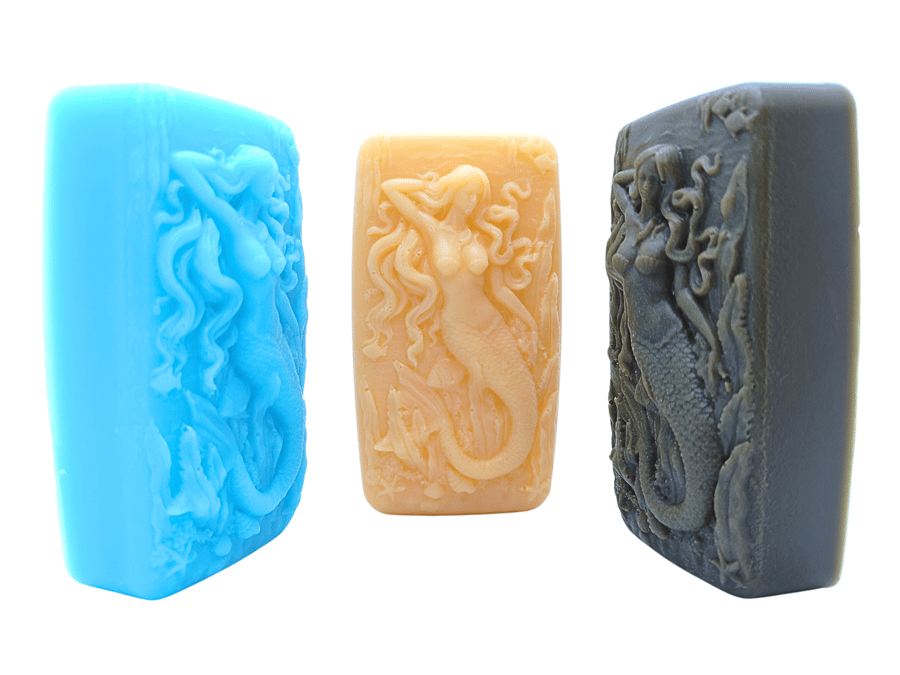Mermaid soaps. Handmade. Essential Oils. Gift soaps. Skin friendly. UK seller.