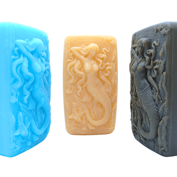Mermaid soaps. Handmade. Essential Oils. Gift soaps. Skin friendly. UK seller.