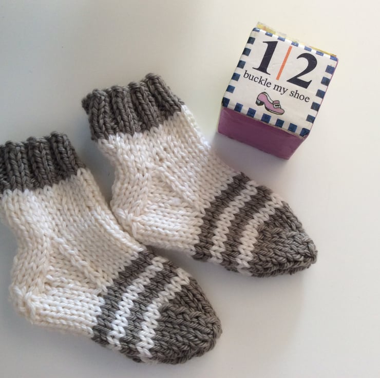 Hand knitted baby on sale socks