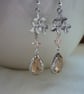 PEACH AND SILK SILVER PLATED CHERRY BLOSSOM EARRINGS.  - Image 2
