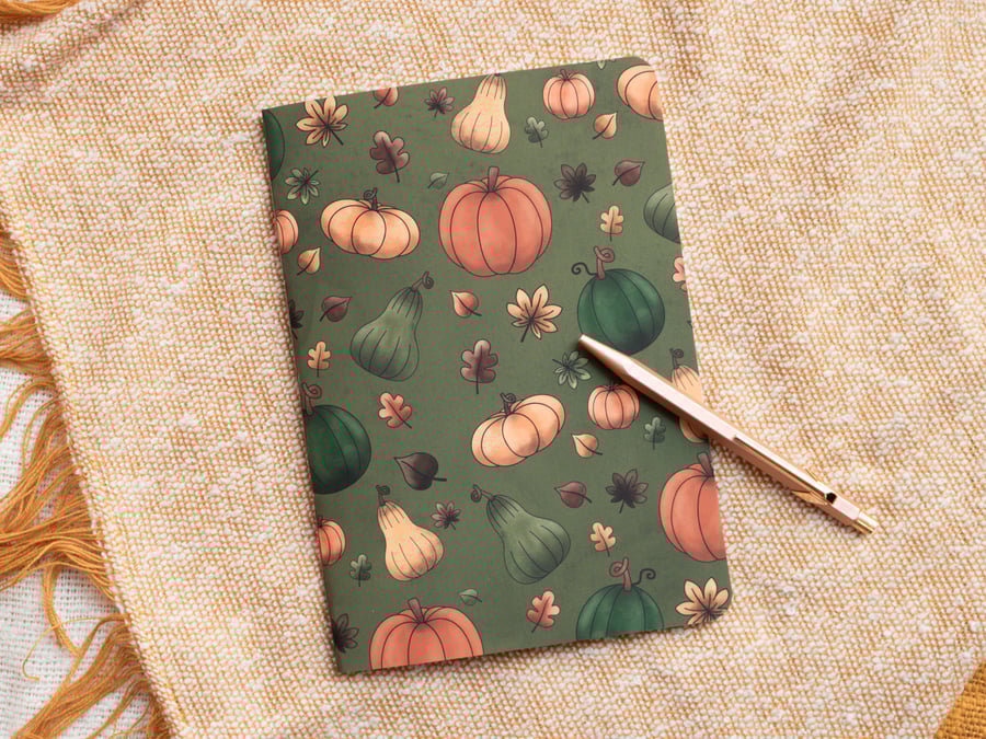 A5 Handmade Pumpkin Notebook