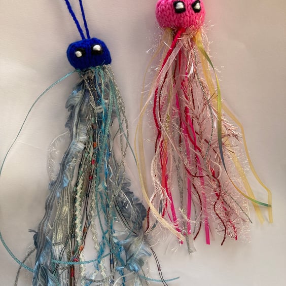 2 colourful jellyfish