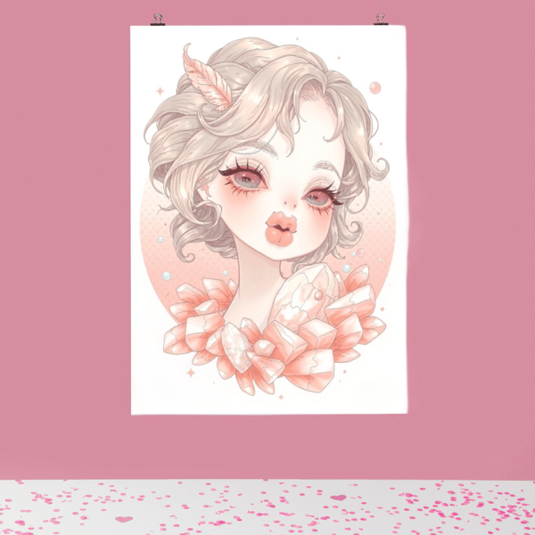 Rose Quartz pixie art print