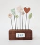 Clay Flowers in a Button Garden Block 'Joy' - Image 2