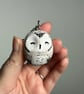 Handmade Snowy Owl Keyring - Image 2