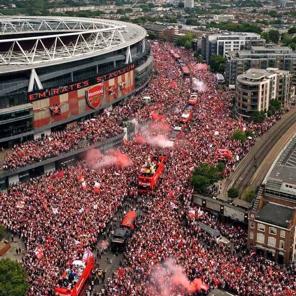 Arsenal FC Premier League Champions Parade 2025-26 Photograph Print
