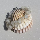 SALE - Yellow Crackled Quartz Gemstone Chunky Bracelet "Zesty Delight"