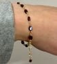 Garnet Gold Filled Bracelet - Image 3