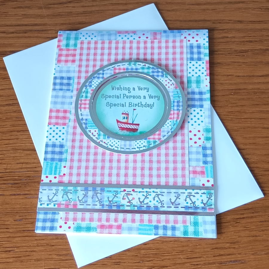 Special Person Nautical Birthday Card