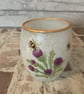 Glass Tealight Holder. Thistle Bee Decoration. - Image 2