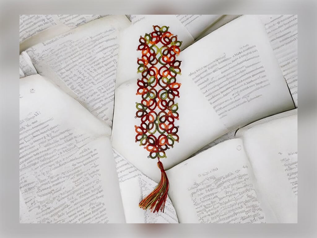 Tatted lace bookmark