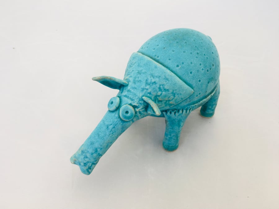 Clay animal, Eric ceramic animal, one off piece of art, ceramic gift, whimsical