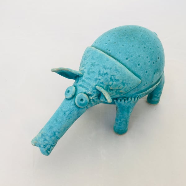 Clay animal, Eric ceramic animal, one off piece of art, ceramic gift, whimsical