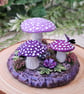Purple Fantasy Mushroom Ornament - Image 3