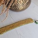 Hand Felted and Embroidered Bookmark