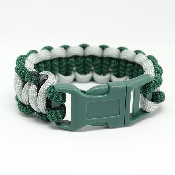 Grey & Green Paracord Bracelet