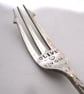 Handstamped antique pickle fork, Olive You