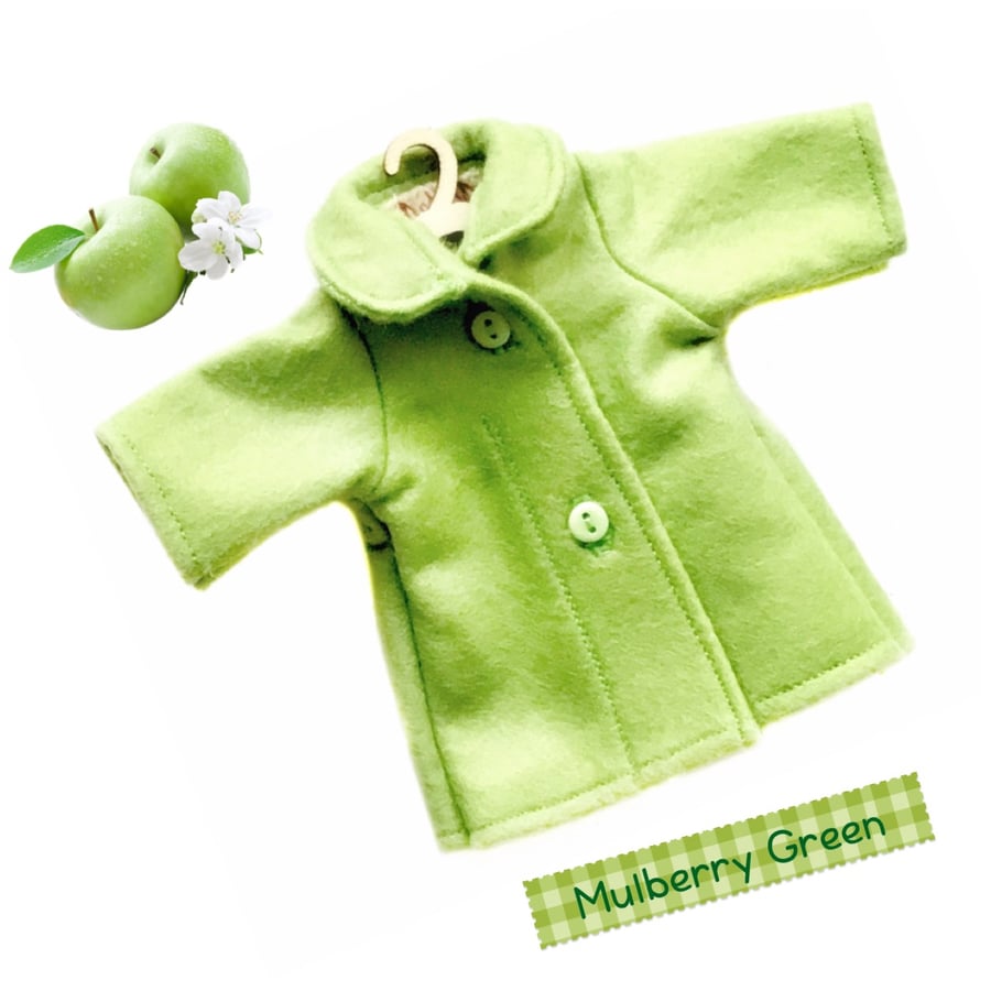 Green Felt Coat - reserved for Sue