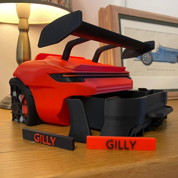 Fully Customisable 3D Printed Porsche GT3 RS With Drawer