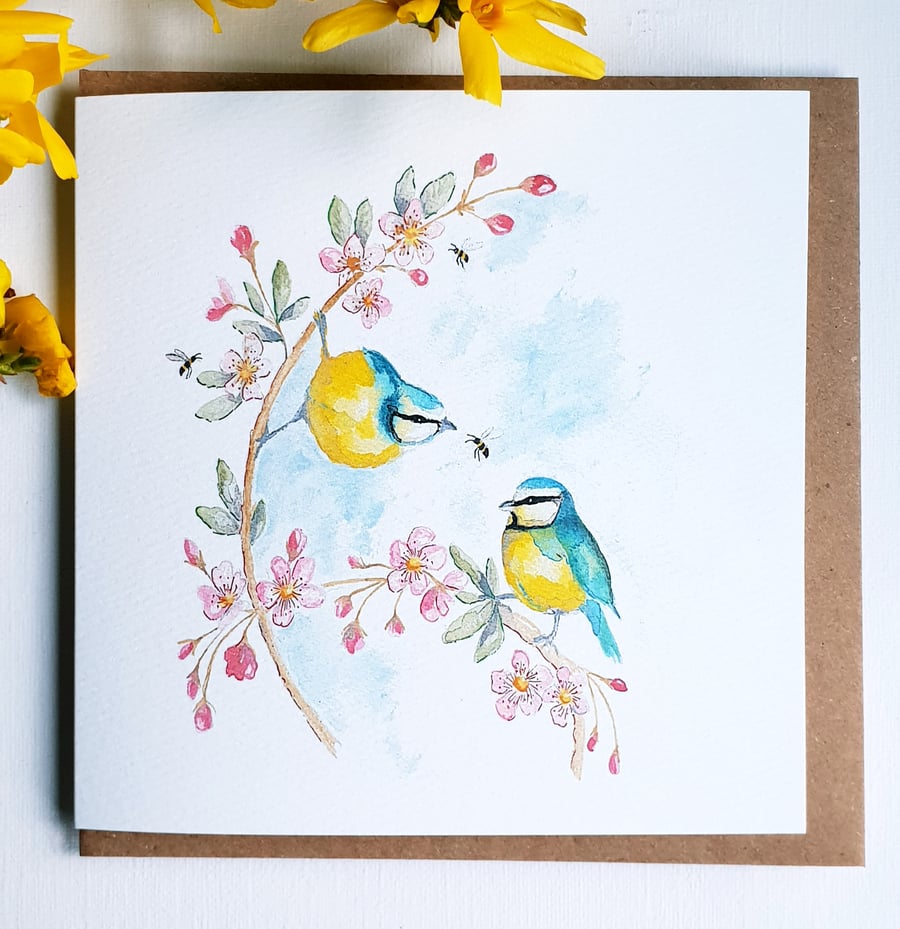 Blue tit card