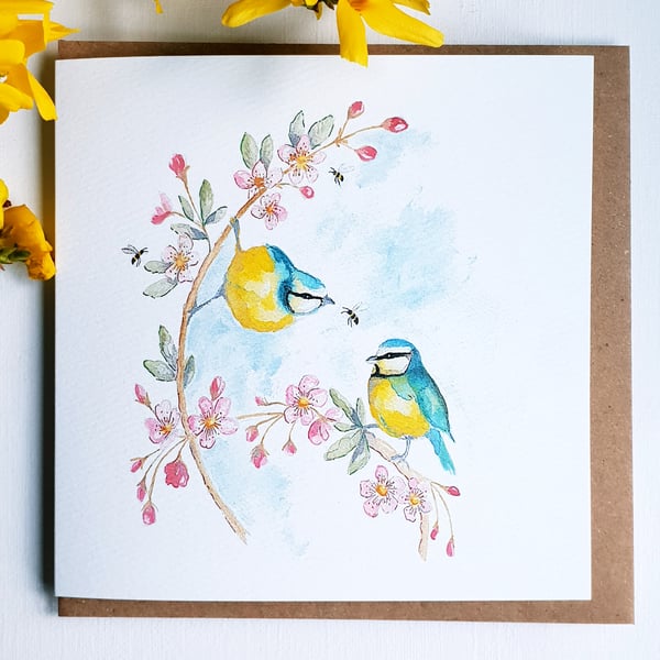 Blue tit card