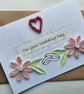 Quilled Perfectly Imperfect Wedding Card Size 6" x 4" 