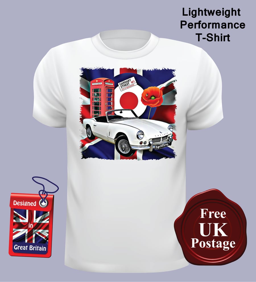 MK2 Triumph Spitfire T Shirt, Mens T Shirt, Choose Your Size