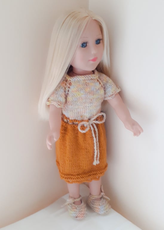 KNITTING PATTERN PDF Sunlight Dress for Doll