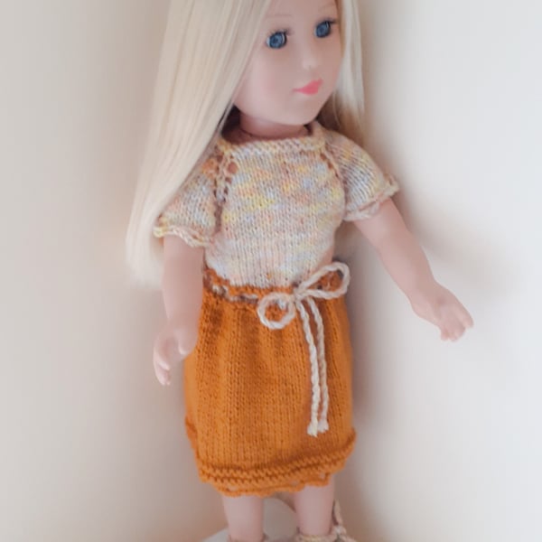 KNITTING PATTERN PDF Sunlight Dress for Doll