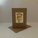Lollipop Greetings Card