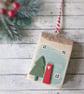 Wooden Painted House Hanging Decoration - Image 1
