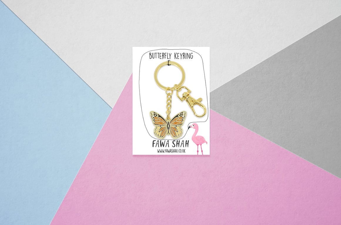 Butterfly Keyring - Hard Enamel - Jewellery