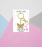 Monarch Butterfly Keyring - Hard Enamel - Jewellery - Image 1