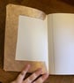 A5: Shiny Metallic Rose Gold colour soft leatherbound graph lined notebook  - Image 2