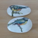 Decoupaged 'Bird' Pebbles