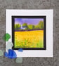 Buttercup Field. Blank Greetings Card. Handpainted Notelet. Unique Wall Art - Image 3