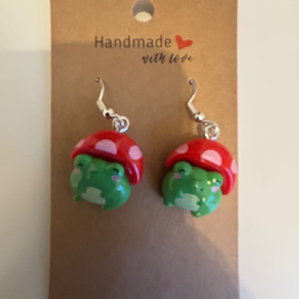 Sterling Silver Earrings - Toads - Brand New & Sealed!!