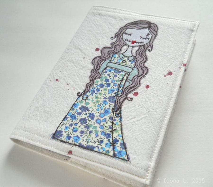freemachine embroidered zombie notebook