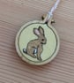 Hare Mini Embroidery Hoop Hanging Decoration  - Image 3