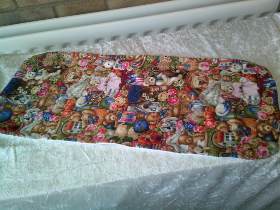 Teddy Bears and Flowers Burp Cloth