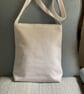 Chalky white linen crossbody bag. The "Calin" - Image 3