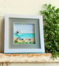 Sea Glass Seagull Desk Art - Original Watercolour with Beach Finds - Image 9