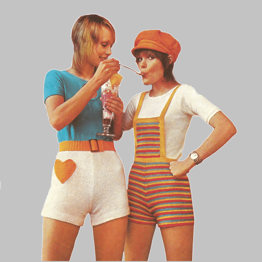 VINTAGE CROCHET PATTERN PDF Hot Pants