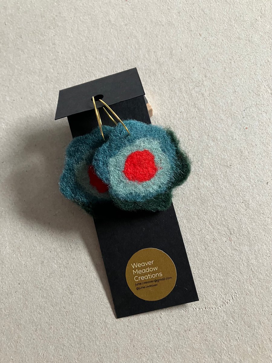 Boho Bold Retro Flower Earrings